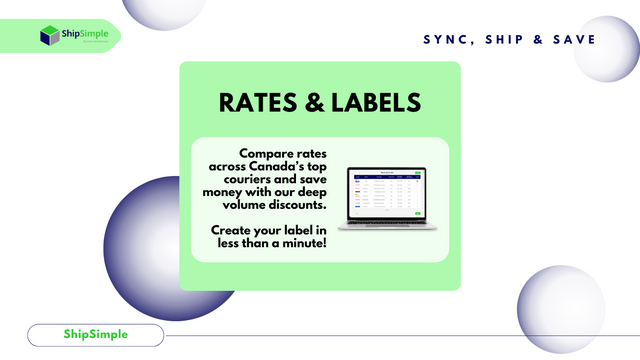 Rates & Labels - Create your label in less than a minute!