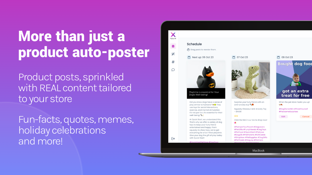 More than just a product auto-poster