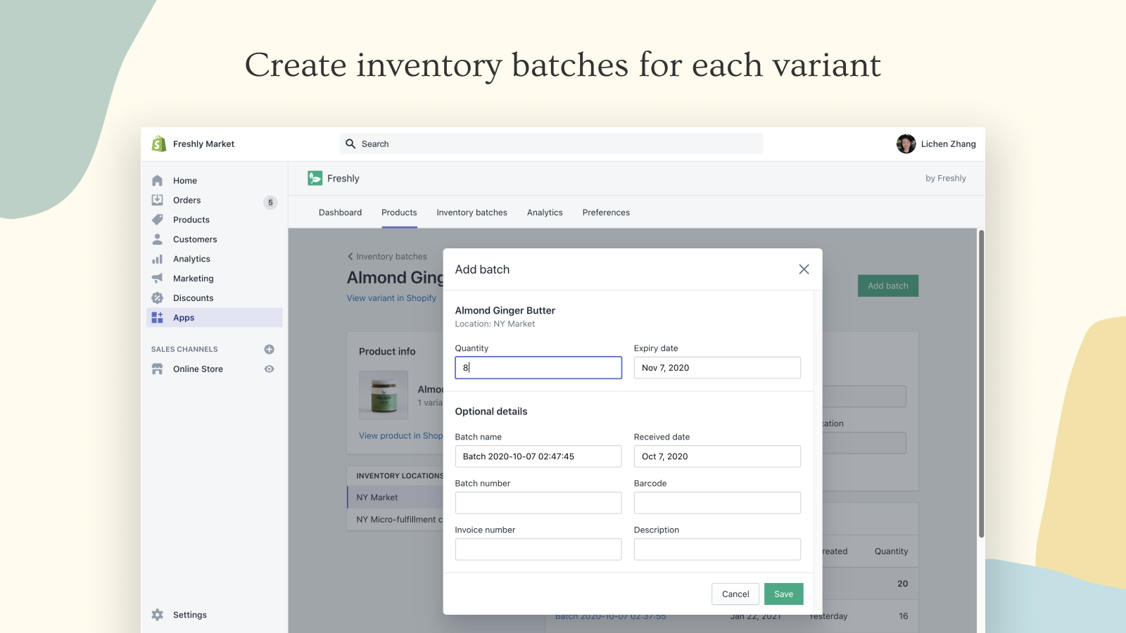 Batch Inventory & Expiry Dates