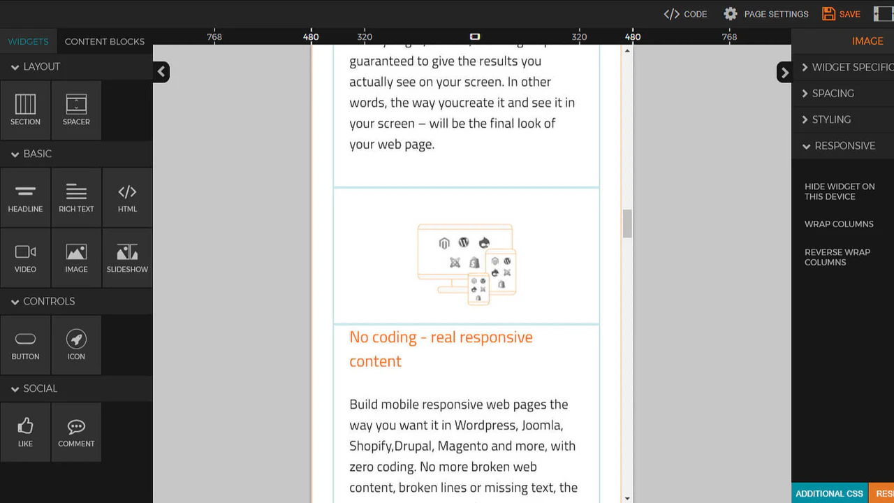 controle de responsividade design responsivo página móvel desktop