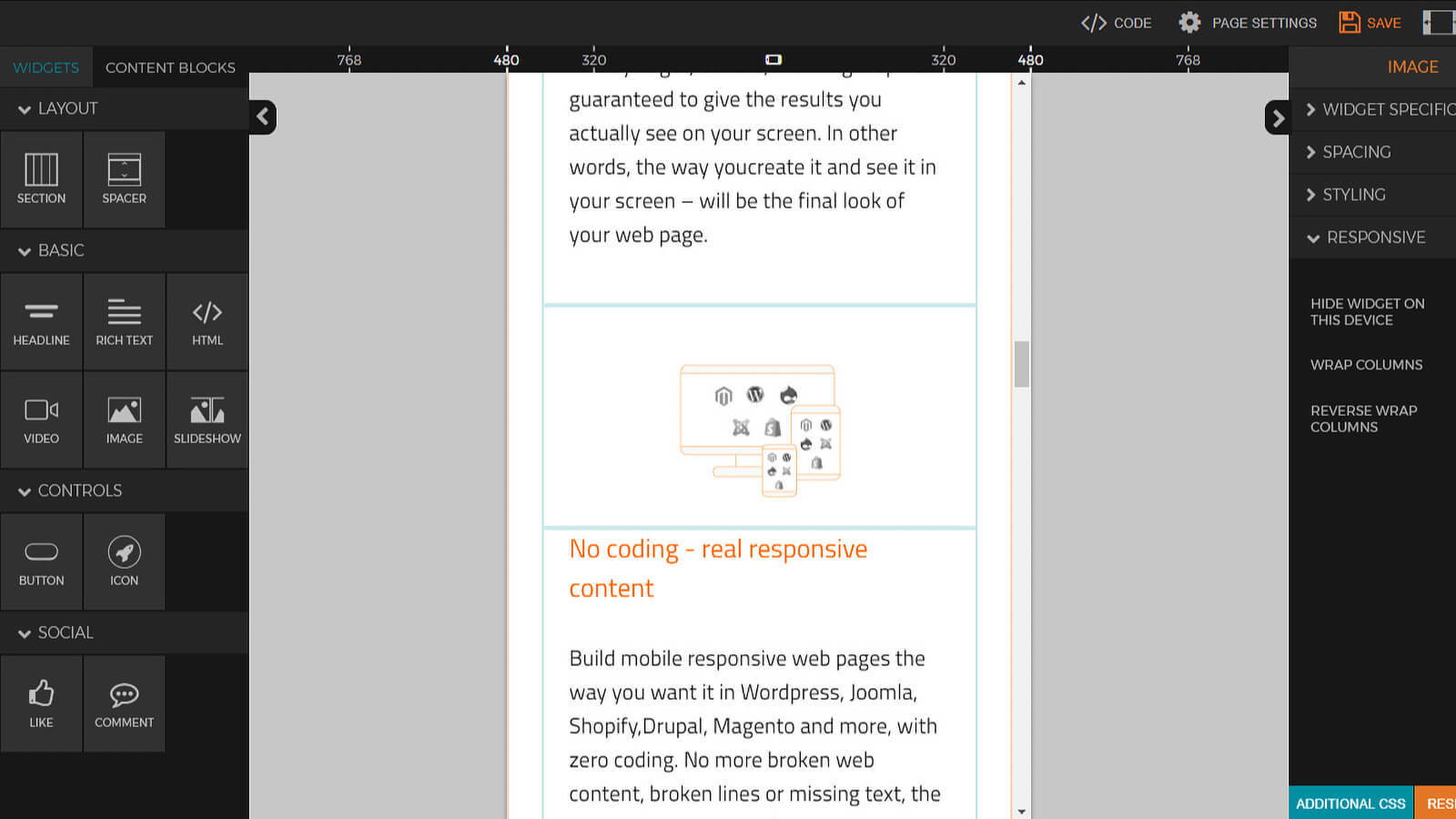 contrôle de la réactivité design réactif mobile desktop page