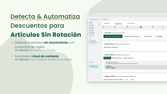 Detecta & Automatiza Descuentos para Artículos Sin Rotación.