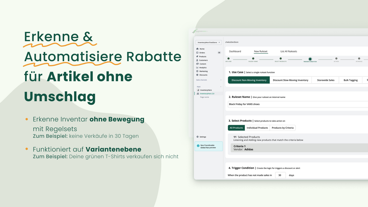 Erkennen & Rabatte für Nicht-Bewegungslager automatisieren