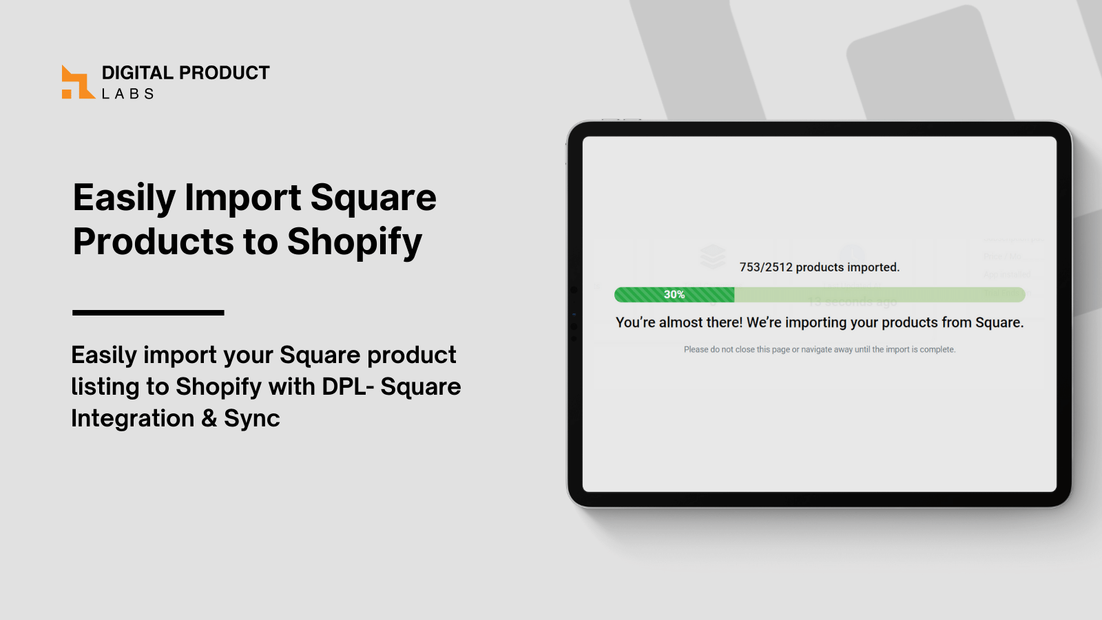 Importer Square produkter til Shopify
