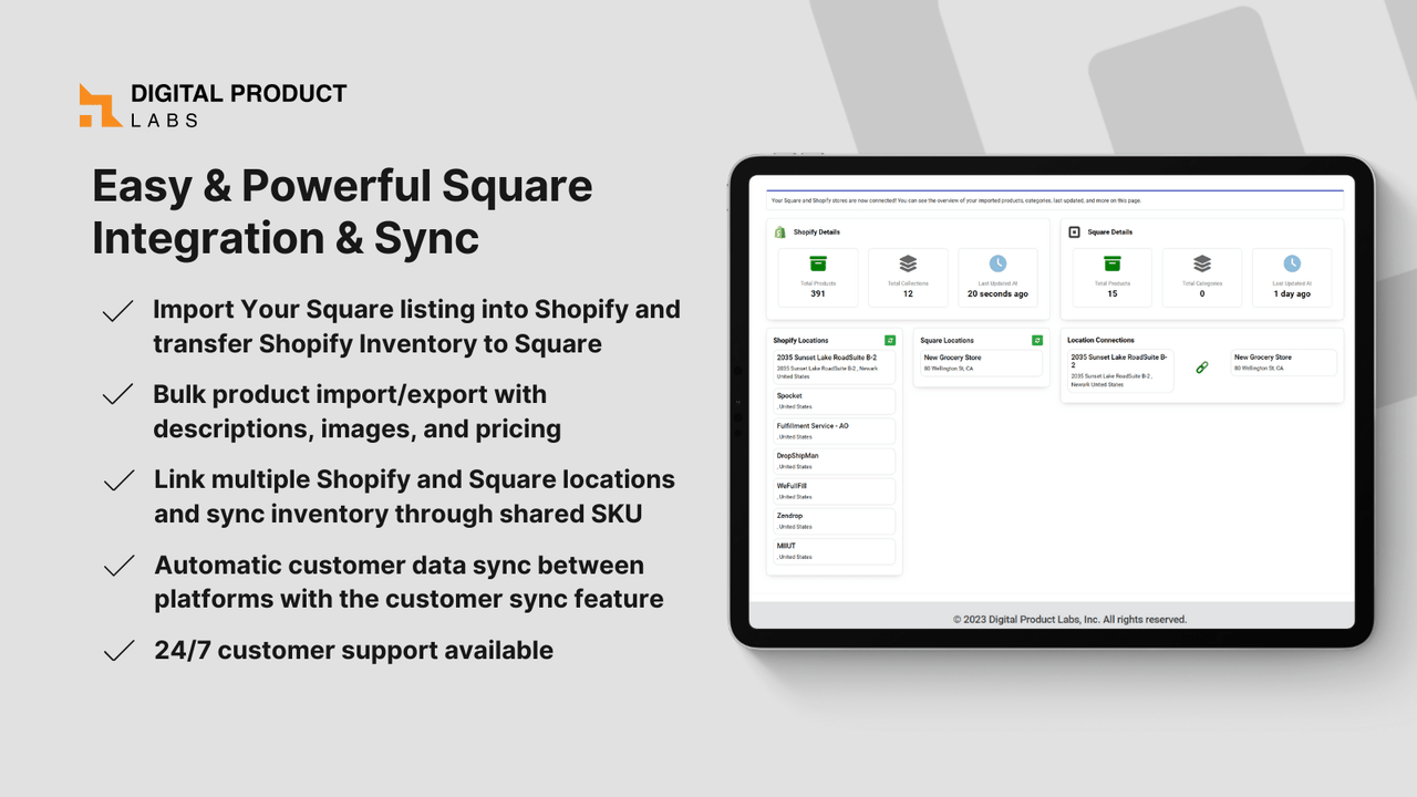 Square Integration & Sync DPL Screenshot