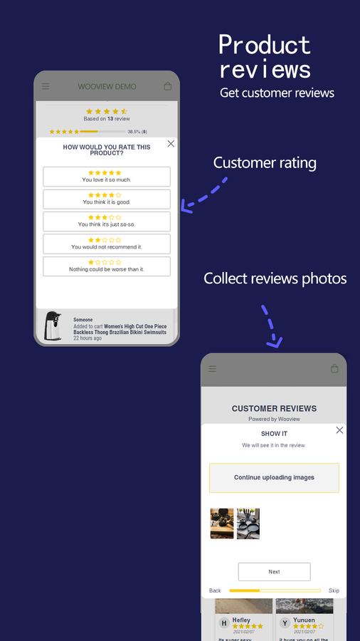 review customer rating