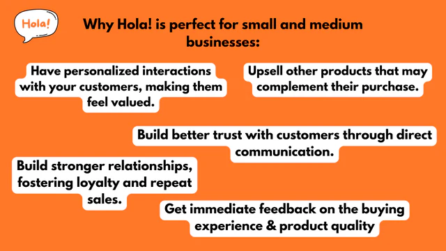 Why Hola is perfect for small and medium businesses