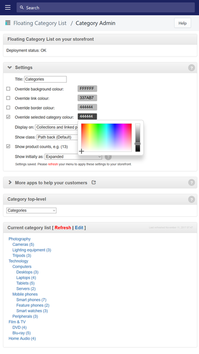 Tick-and-click admin interface is easy to use on mobile