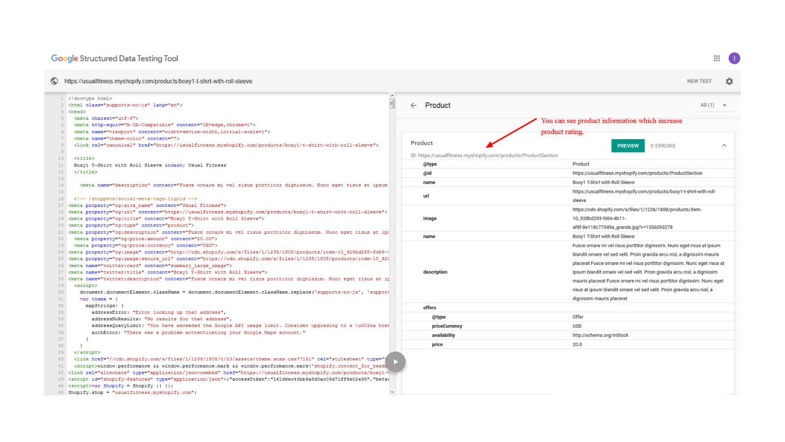 Rich Snippets Tool Screenshot