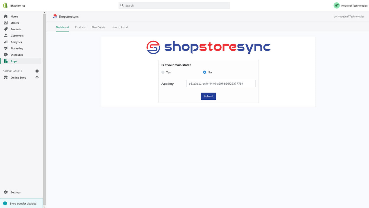 Other Store Dashboard