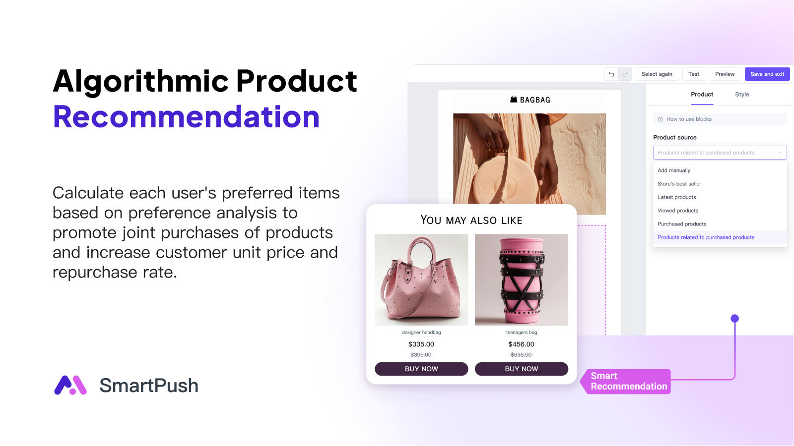 Algorithmic Product Recommendation