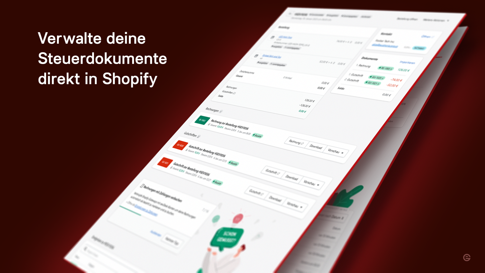 Verwalte deine Steuerdokumente direkt in Shopify