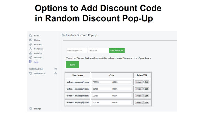 Random Discount Pop‑up Screenshot