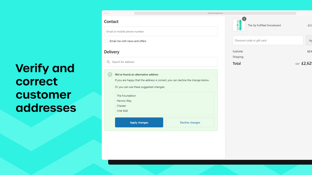 Capture and verify global addresses