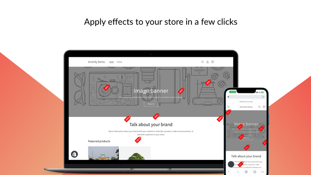 Animerade Premium-effekter på Shopify-butik