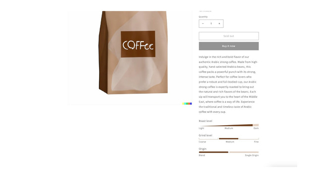 Produktspezifikationen im PDP-Kaffeebeispiel