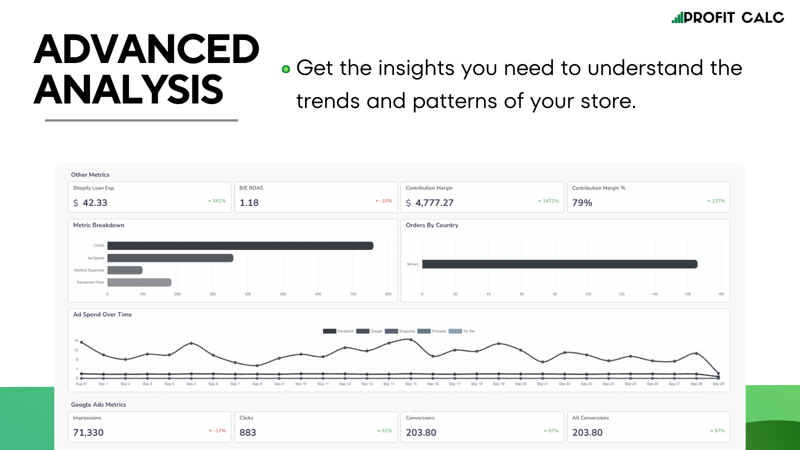 In-Depth Profit Analysis & Analytics. 