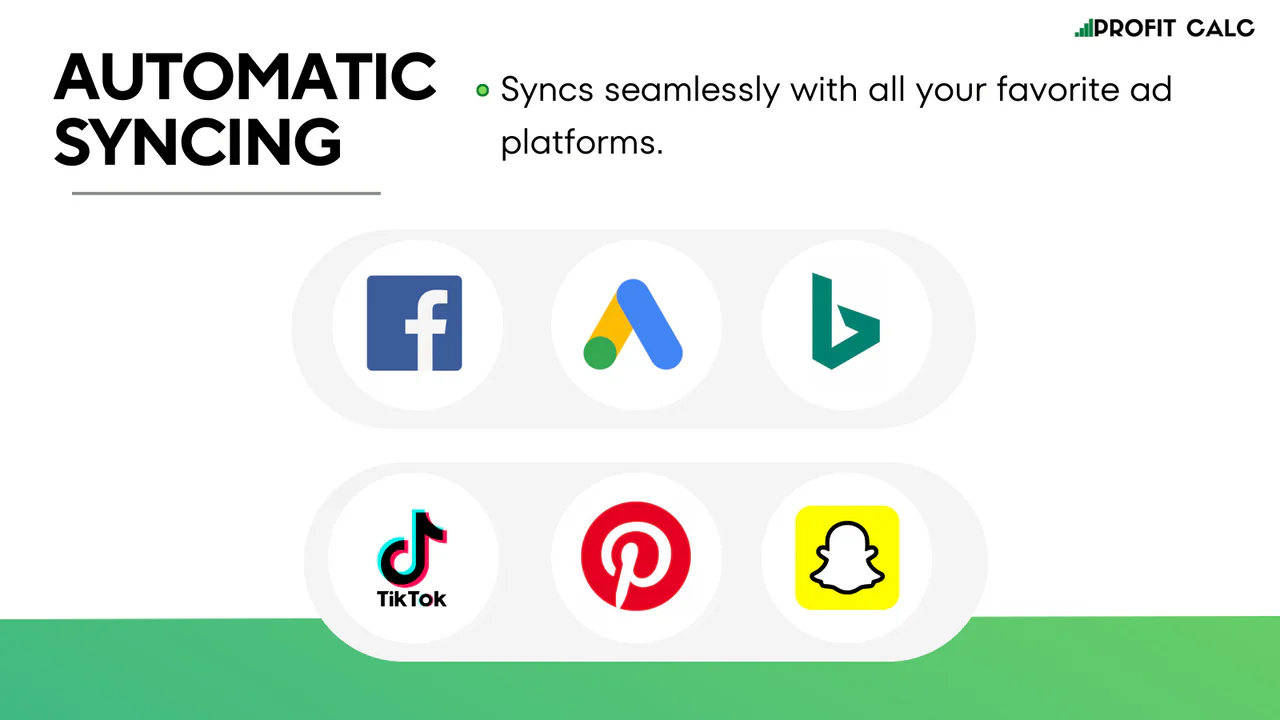 Facebook, Google, Bing, Tik Tok, Snapchat, & Pinterest Synkronisering