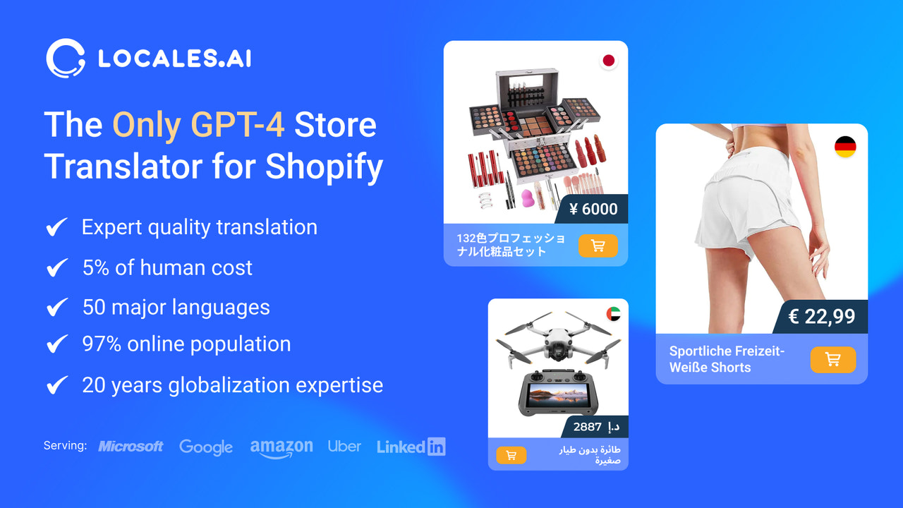 Translate store with GPT-4, multilanguage, switcher