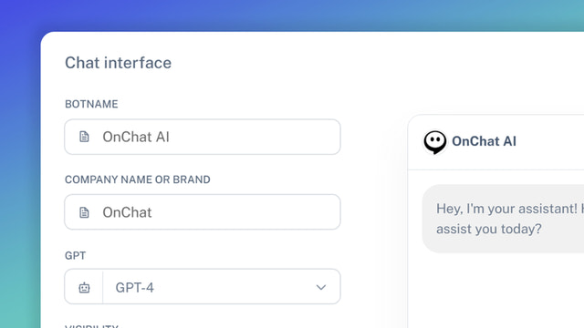 Customize your chatbot