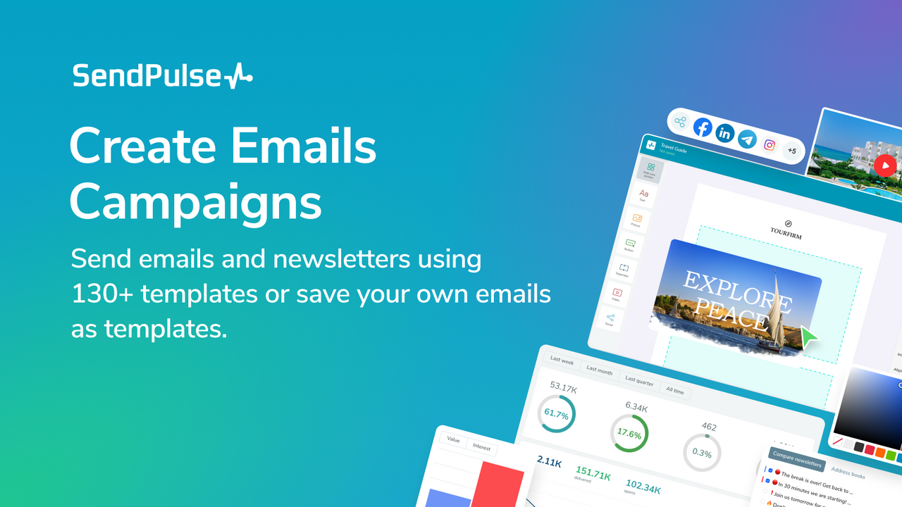 Marketing por e-mail - envie campanhas de e-mail