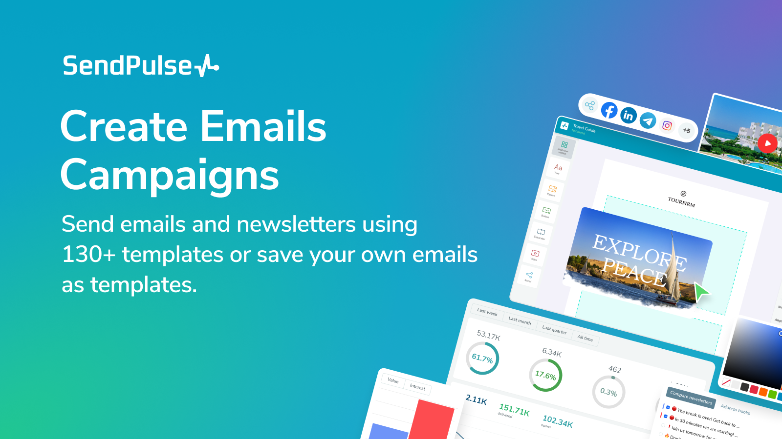 SendPulse Email, SMS & Pop‑ups Screenshot