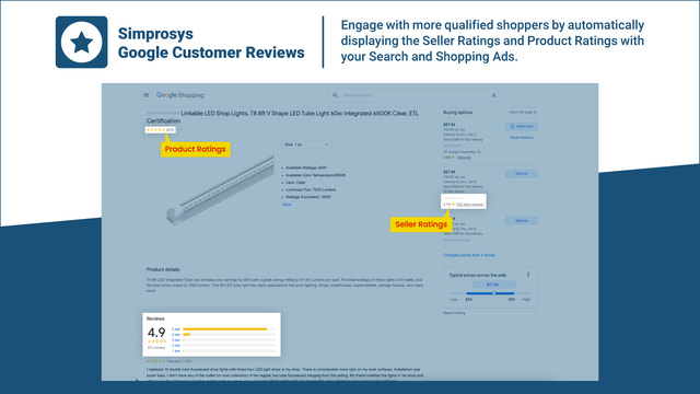 Verkopersbeoordelingen & Productbeoordelingen met uw Search & Shopping Ads