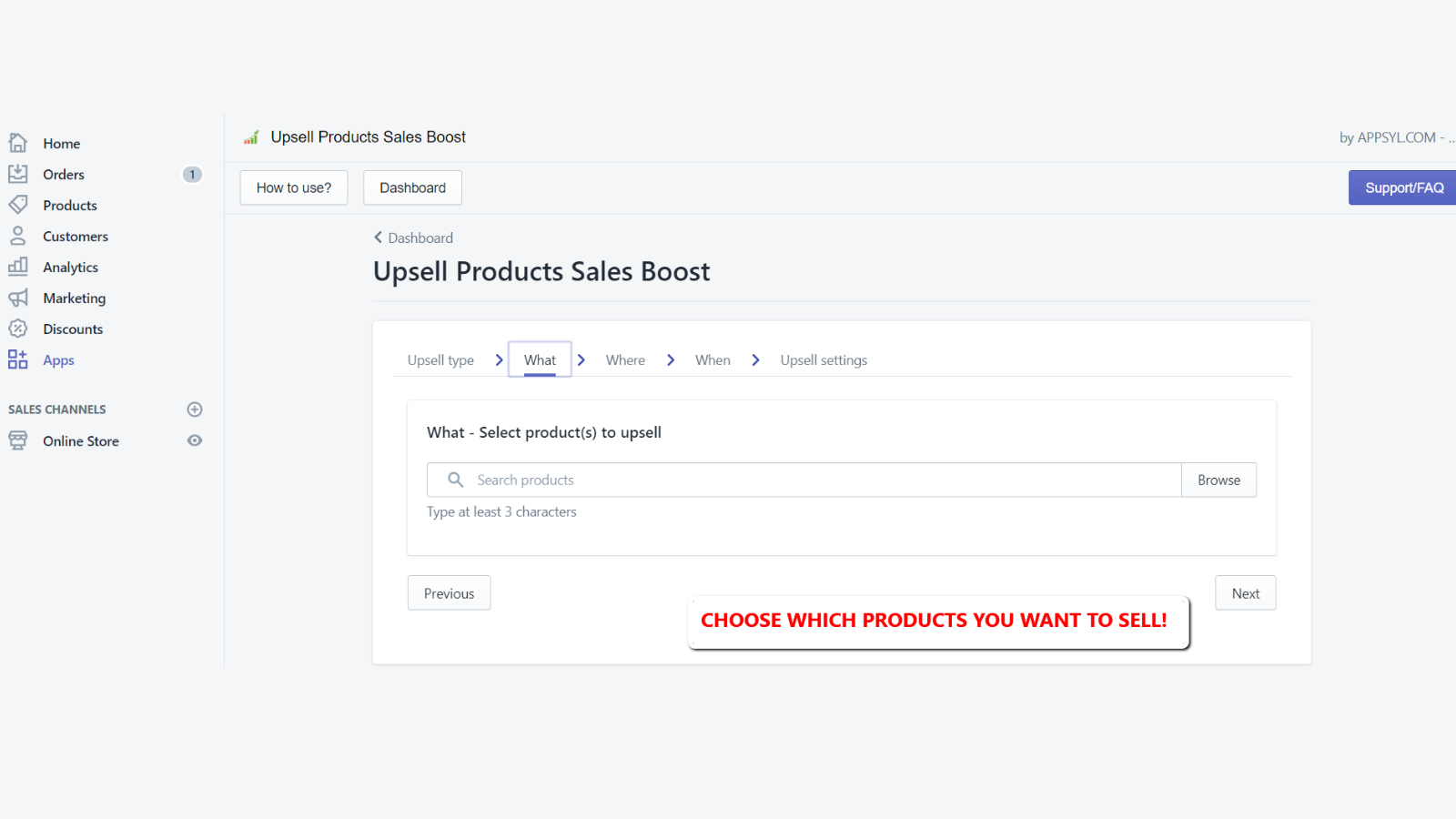 Upsell Products Sales Boost Screenshot