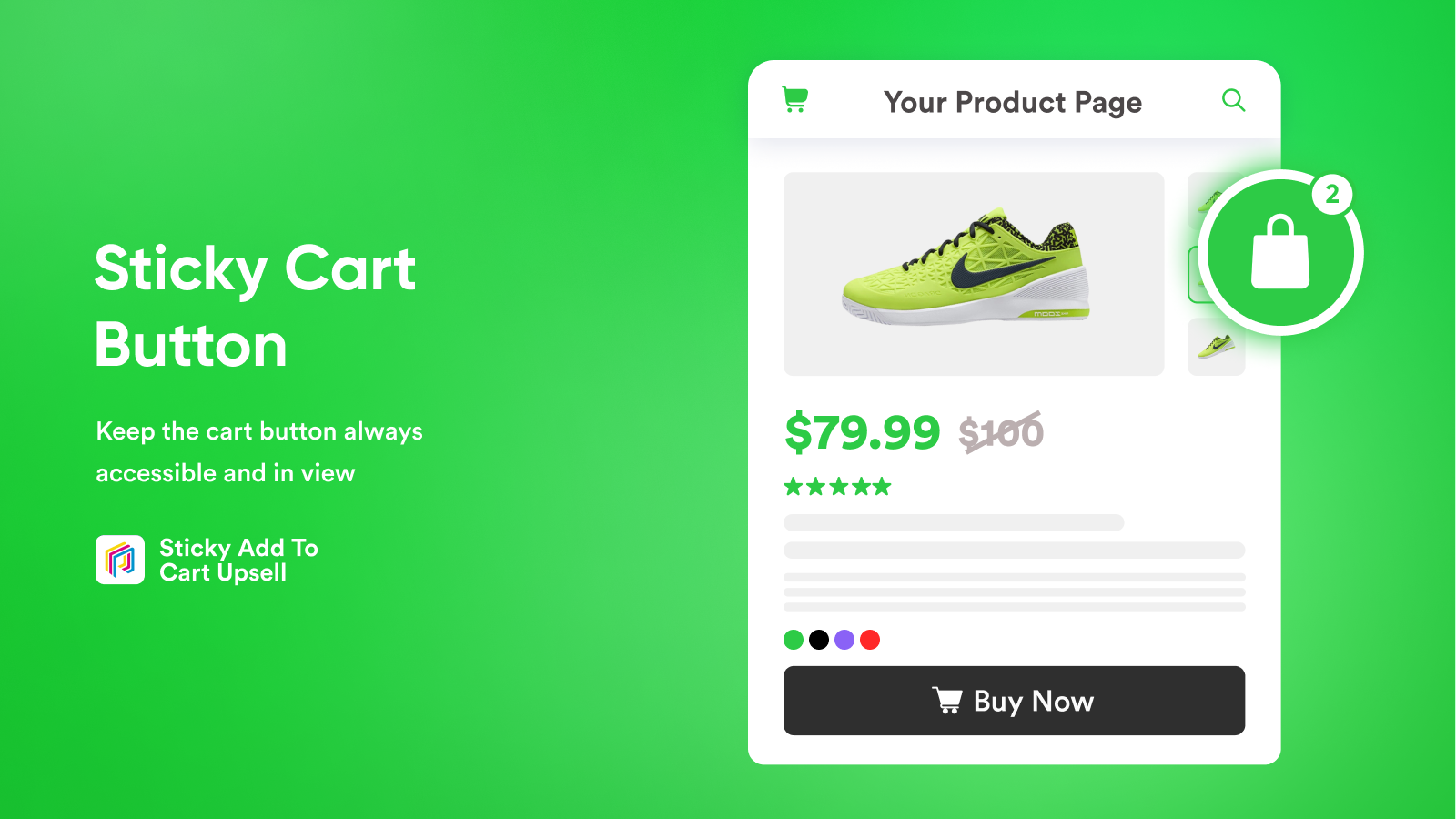 Sticky Add Cart & Upsell • EA Screenshot