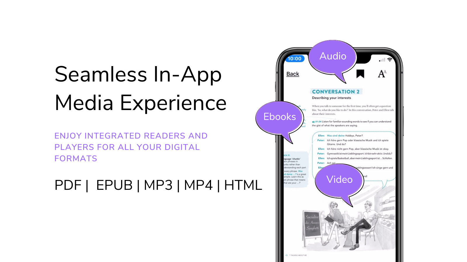 Seamless in-app media experience