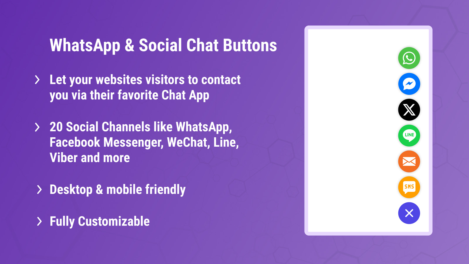 Botones de Chat Social