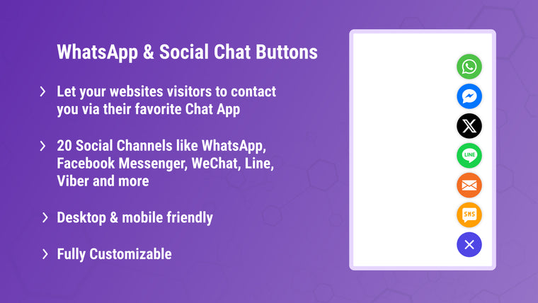 QChat: WhatsApp & Chat Buttons Screenshot