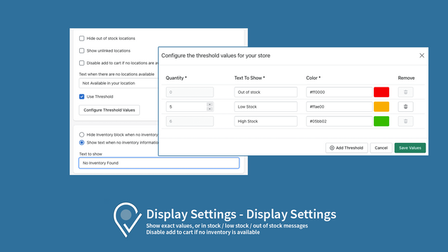 Configuración de visualización