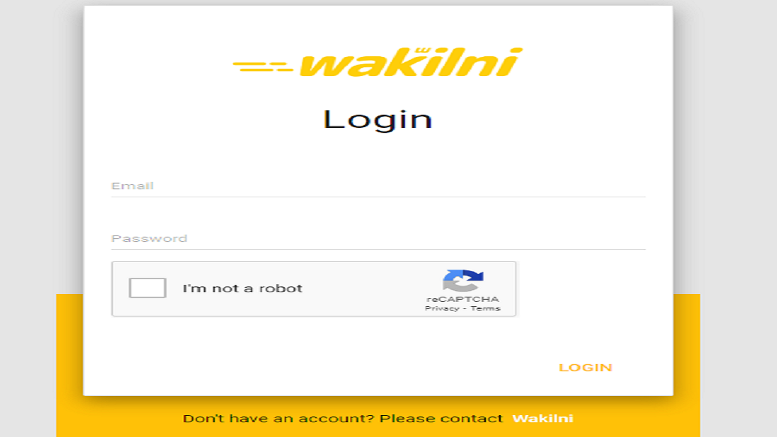 Login using your account credentials.