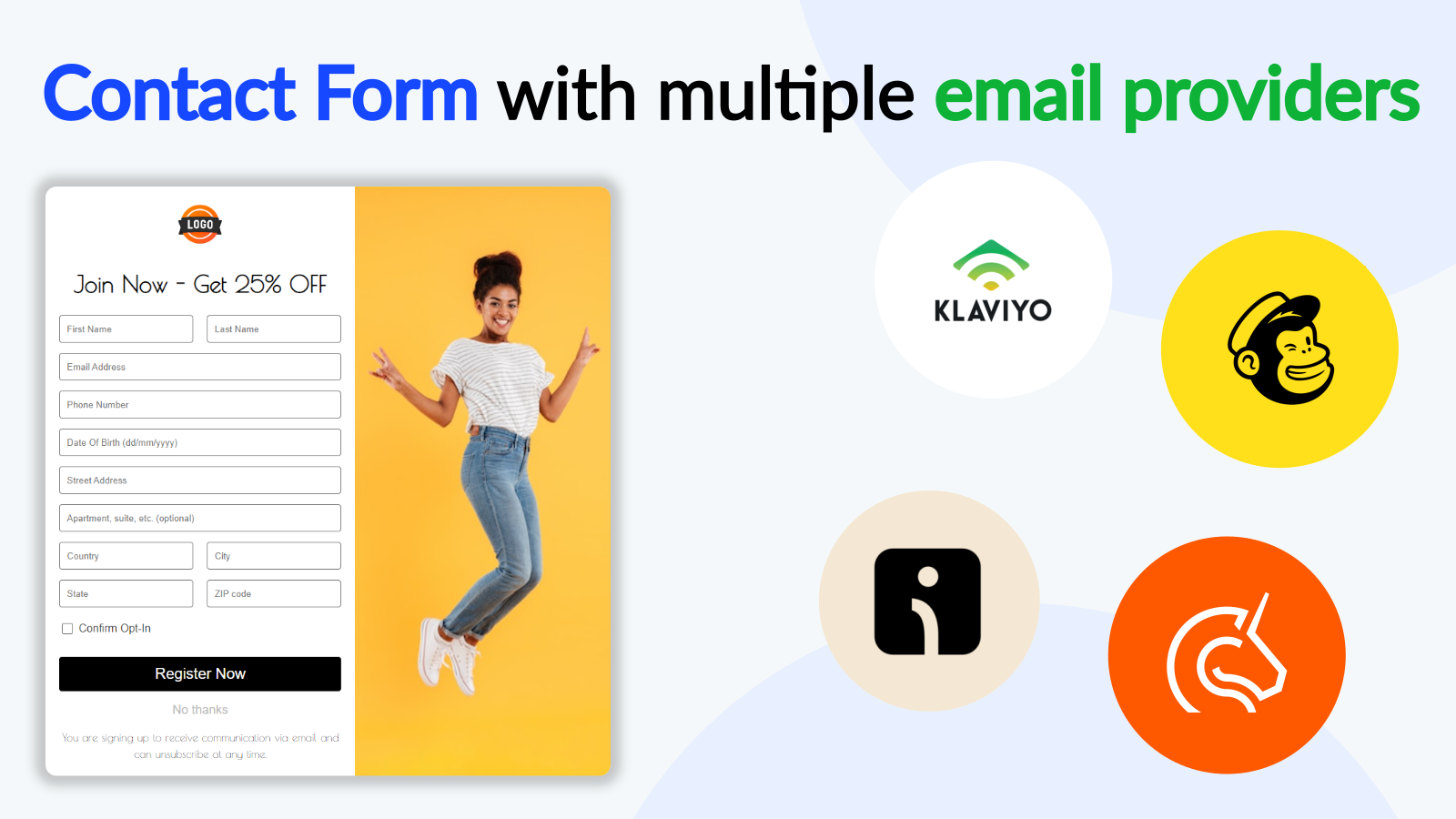 Formulário de contato com múltiplos provedores de e-mail