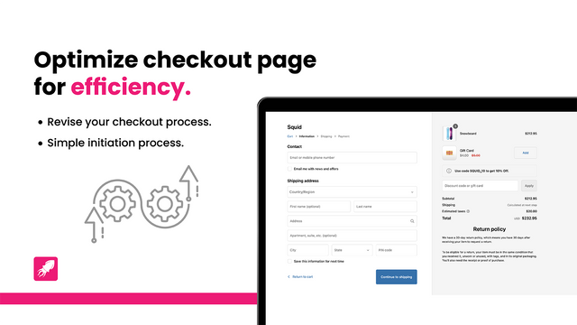 Optimiza la página de checkout para mayor eficiencia