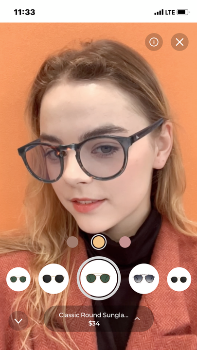 [Mobil] Lolozem WebAR viewer-Eyewear