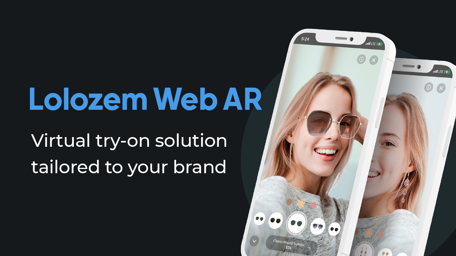 Lolozem Web AR - Solução de prova em AR para a sua marca