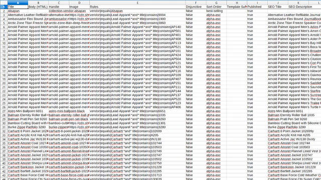 CSV Export & Import bestand