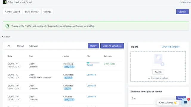 Processing collections