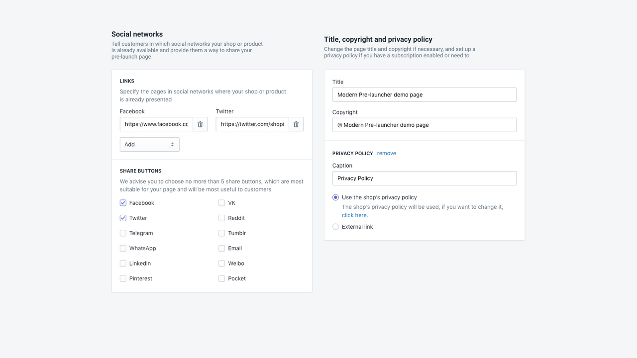 Configuraciones #2