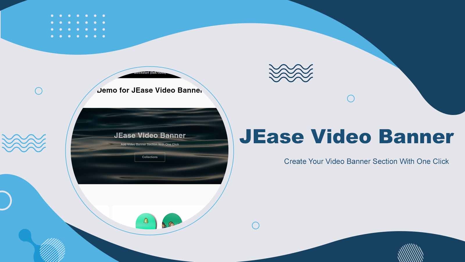 Create video banner section with one click