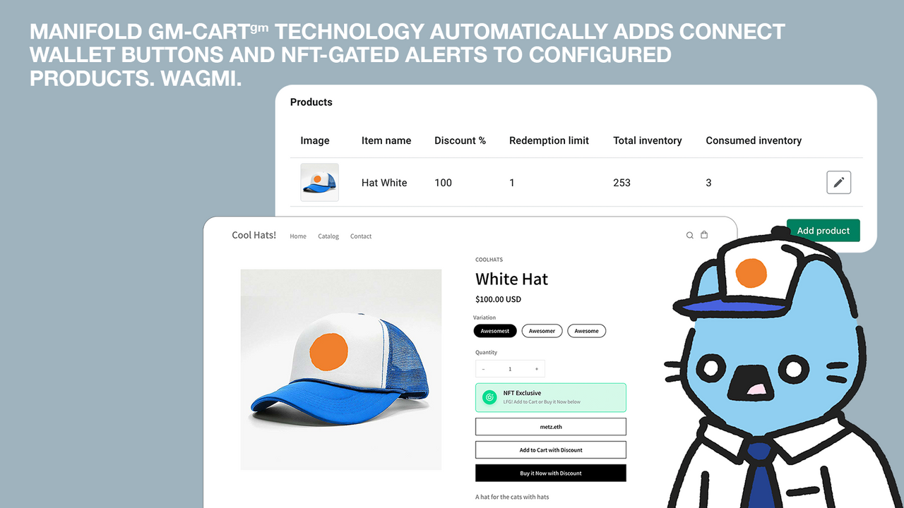 A tecnologia GM-CART adiciona automaticamente botões de conexão e fluxos