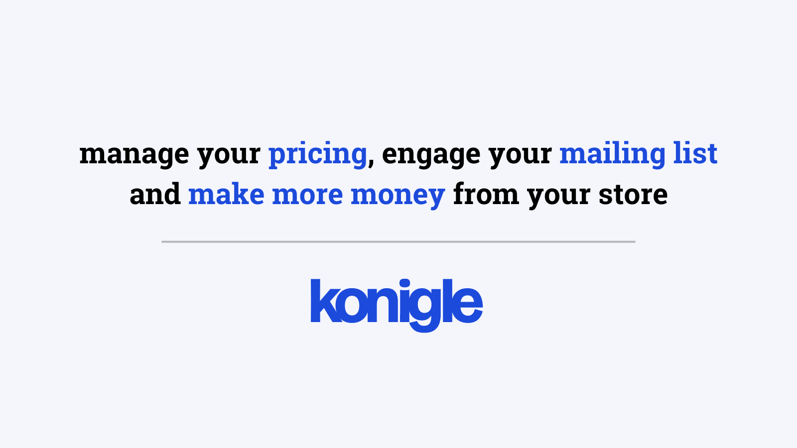 Konigle Pricing App Screenshot