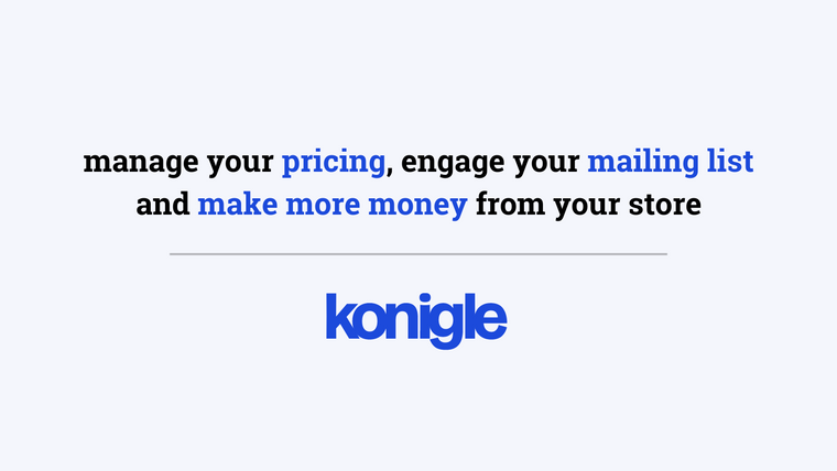 Konigle Pricing App Screenshot