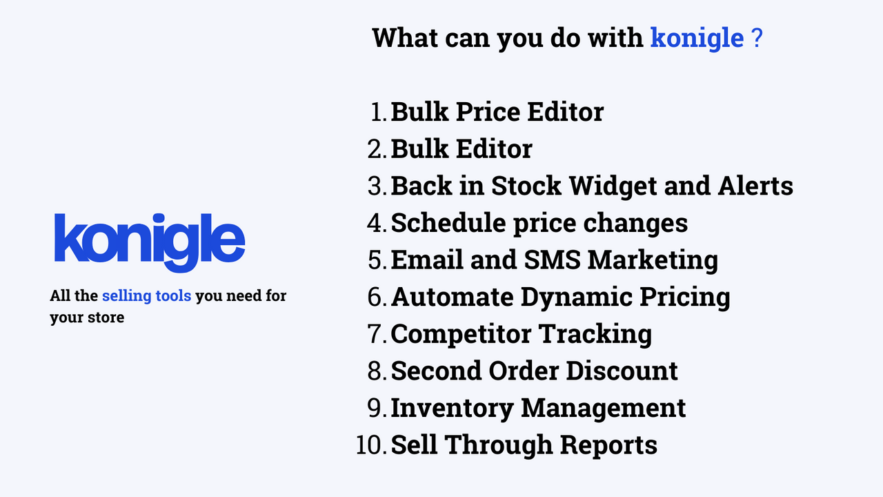 Bulk Price Editor, Schedule price changes, email and sms