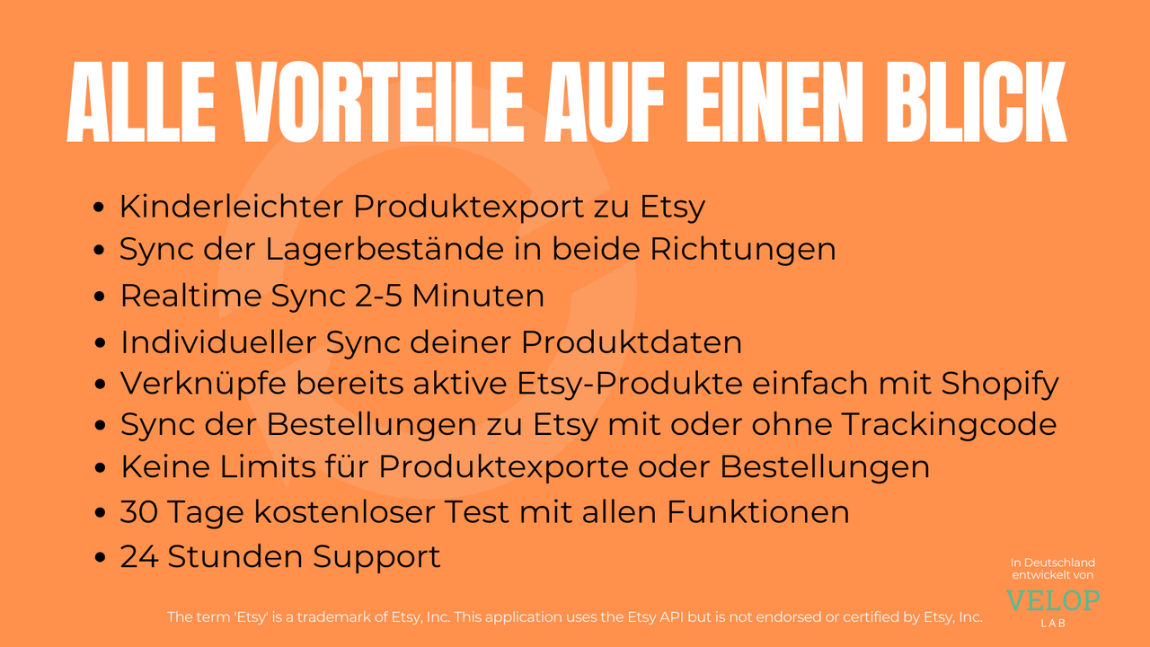 features der app