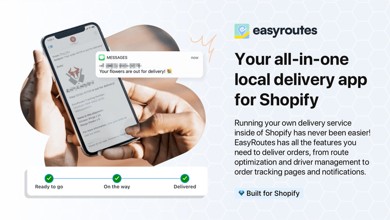 EasyRoutes Local Delivery Screenshot