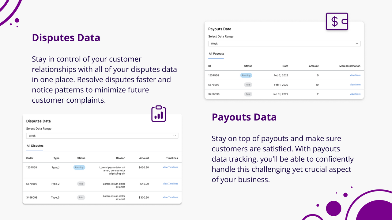 Acompanhe Facilmente Disputas e Dados de Pagamentos