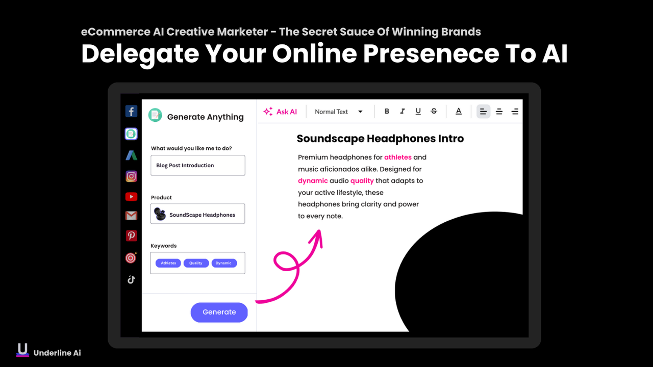 Underline Ai - eCommerce AI Writing Software